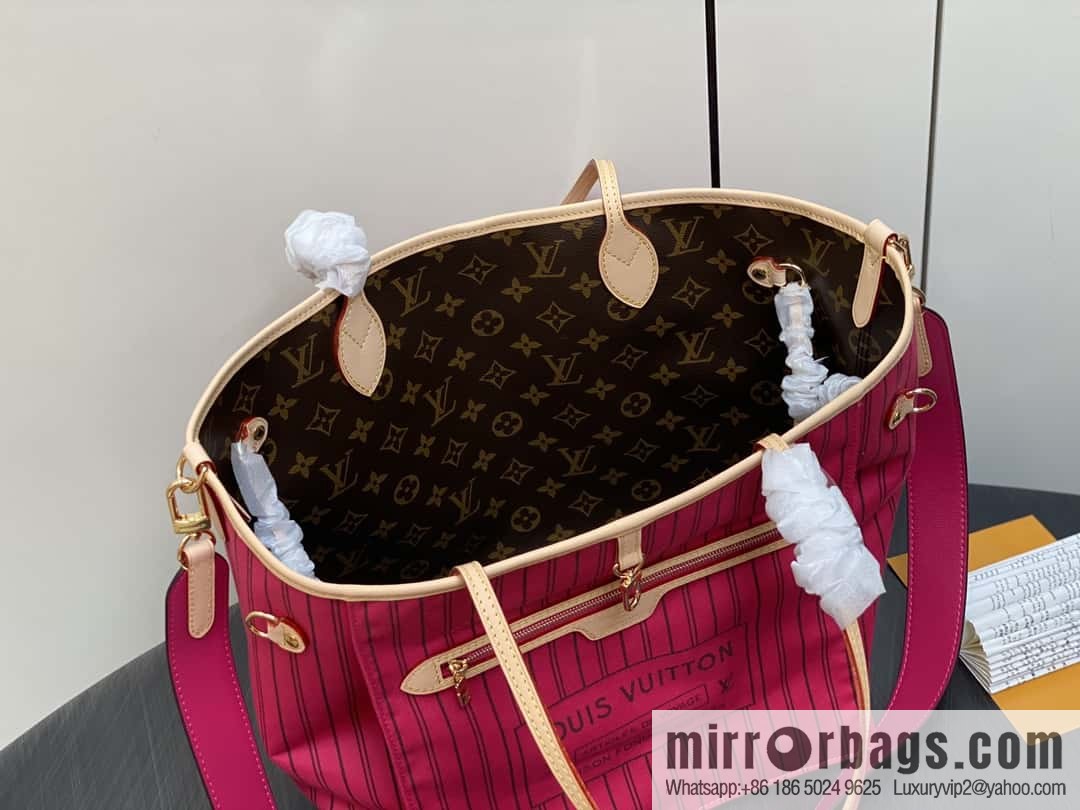 [Original order boutique] M12257 presbyopia plum red, available on both sides, variable code chip version, shopping bag series NEVERFULL medium handbag