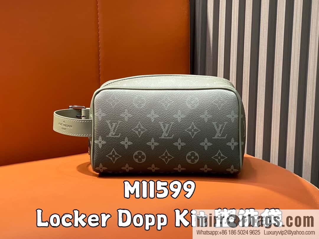 [Original single boutique] M11599 gray gradual change toilet bag cosmetic bag series Locker Dopp Kit toilet bag