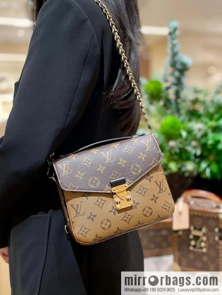 [Original order boutique] M11941 presbyopia color matching, double shoulder mailman bag, series Pochette Métis handbag