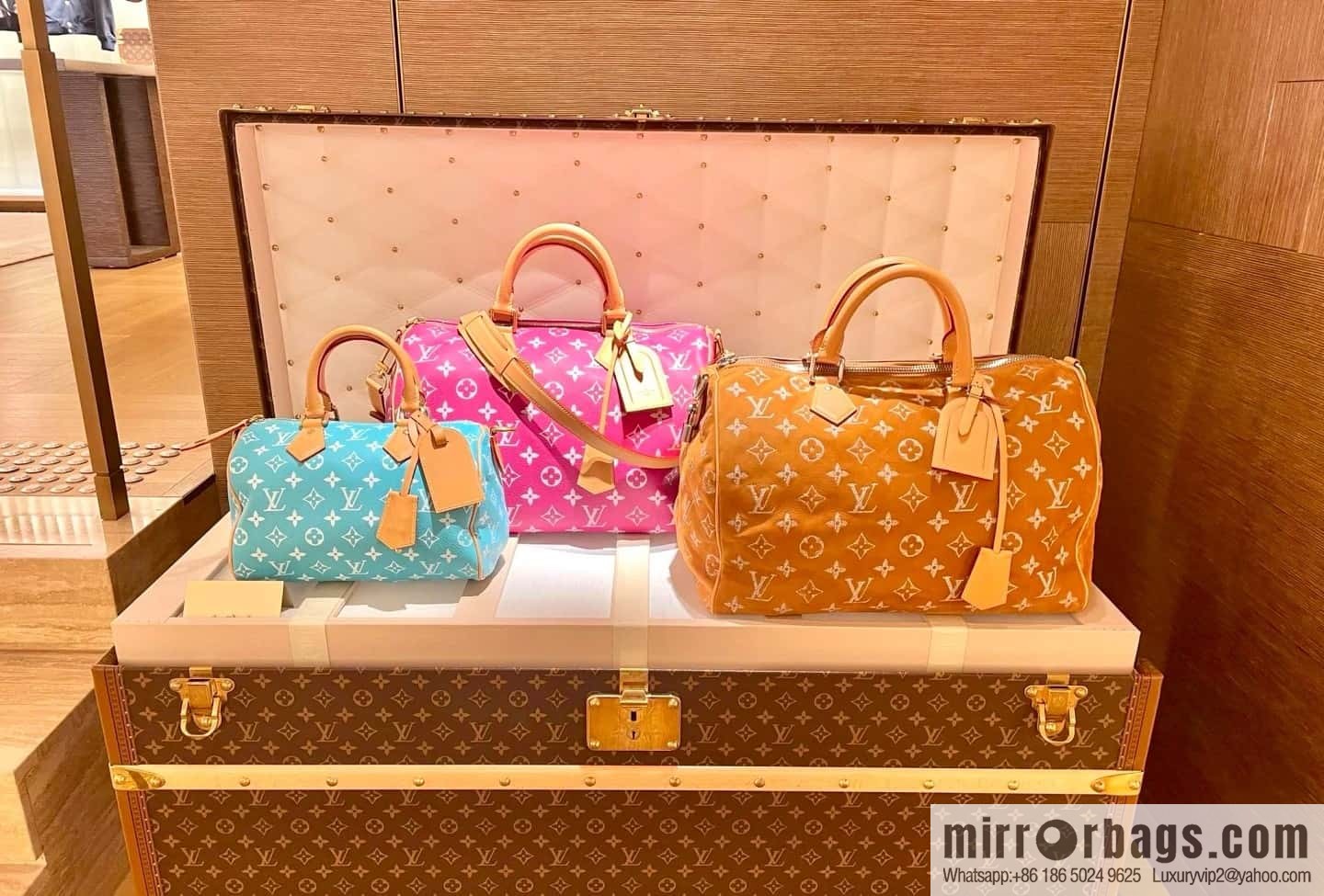 [Original order boutique] M24430 matte orange, pillow bag speedy series, this Speedy P9 Bandoulière 40 Monogram Leather handbag