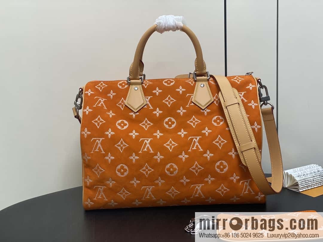 [Original order boutique] M24430 matte orange, pillow bag speedy series, this Speedy P9 Bandoulière 40 Monogram Leather handbag