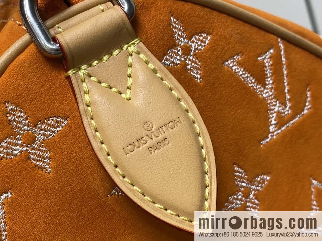 [Original order boutique] M24430 matte orange, pillow bag speedy series, this Speedy P9 Bandoulière 40 Monogram Leather handbag