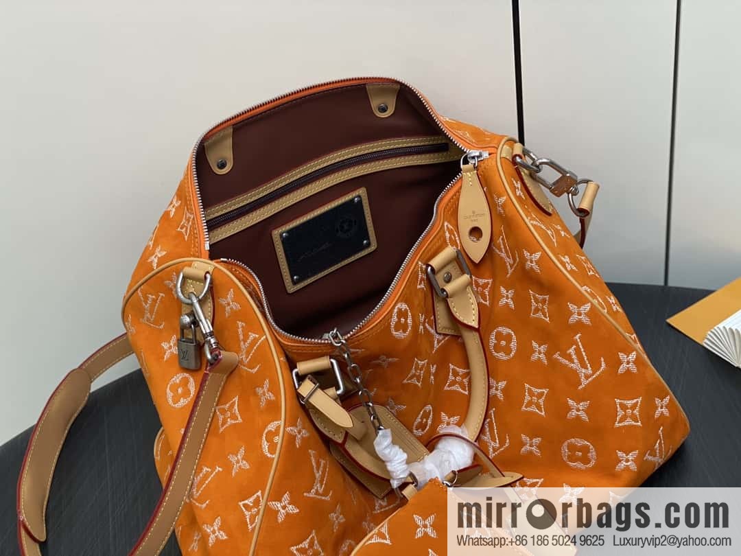 [Original order boutique] M24430 matte orange, pillow bag speedy series, this Speedy P9 Bandoulière 40 Monogram Leather handbag