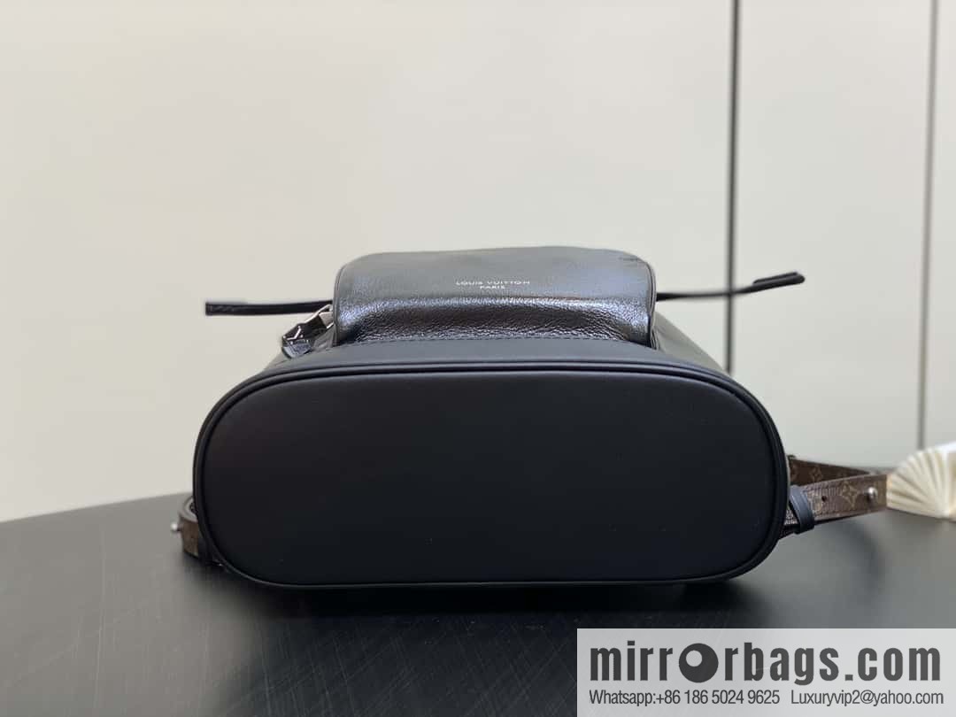 [Original order boutique] M12587 black full leather, backpack series, this Montsouris small backpack.