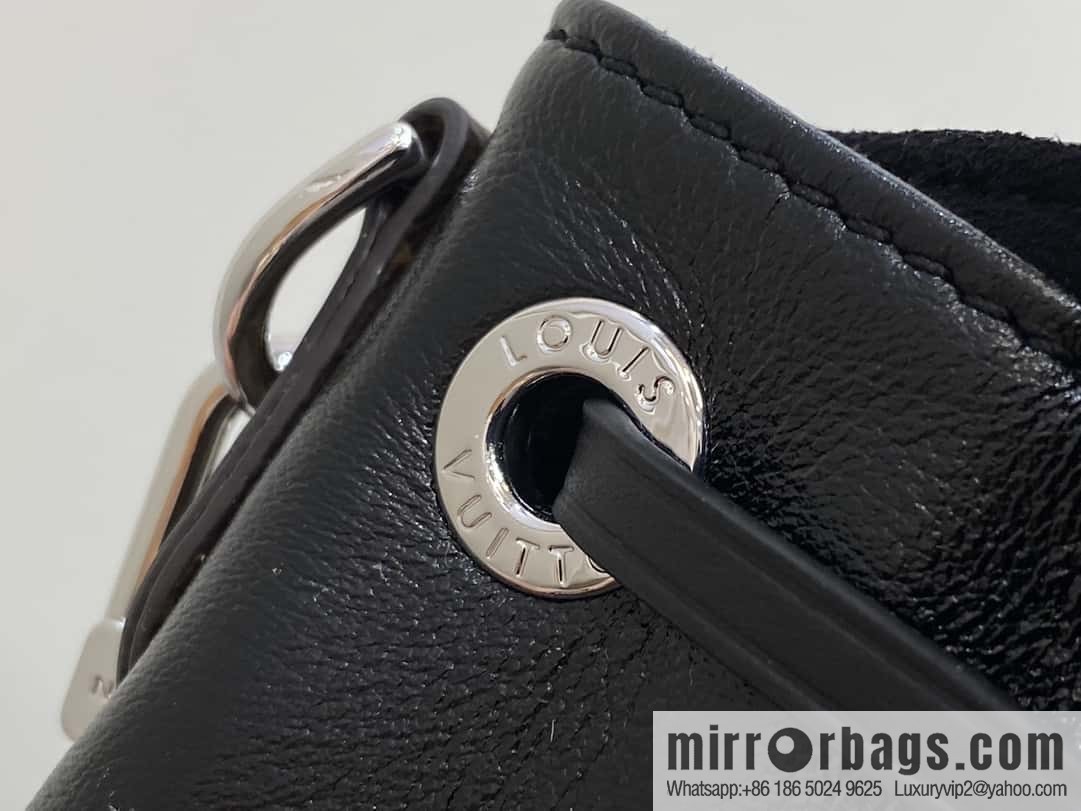 [Original order boutique] M12587 black full leather, backpack series, this Montsouris small backpack.