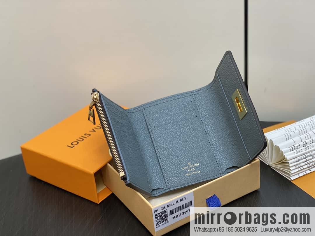 [Original order boutique] M82398 khaki, three-fold wallet series Victorine wallet