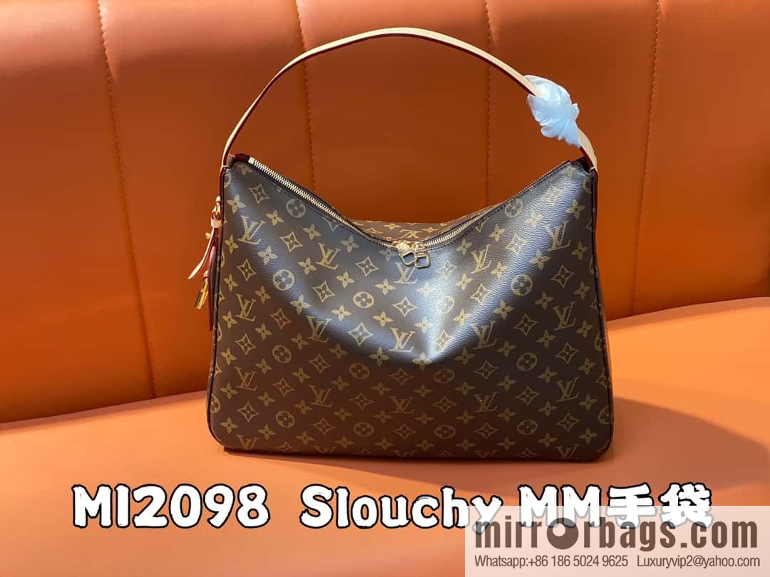 [Original order boutique] M12098 presbyopia, shopping bag, armpit bag series, variable size chip version NEW Slouchy MM handbag