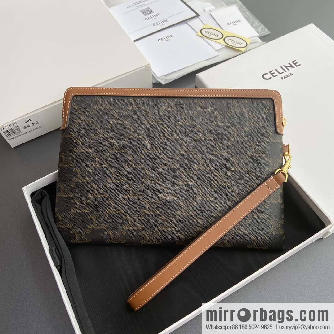 CELINE TRIOMPHE Iconic Printed Clutch Bag 10J502FES.04LU 502 Old Flower