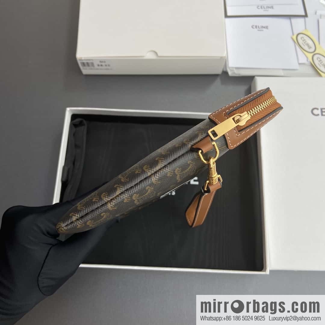CELINE TRIOMPHE Iconic Printed Clutch Bag 10J502FES.04LU 502 Old Flower