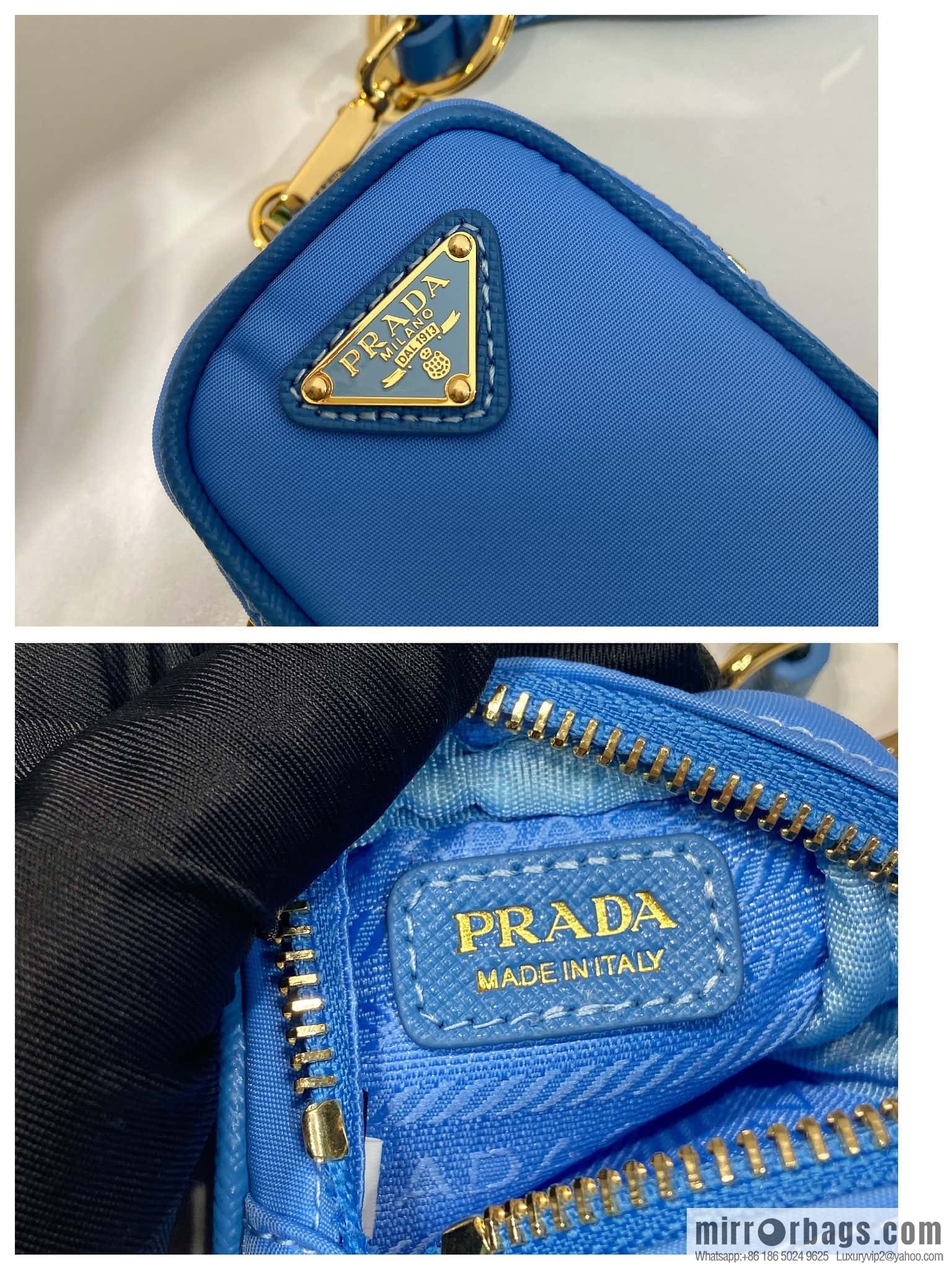 PRADA 🎉 Mini Bag 🎉 1TT200 New 🎉🎉 Blue