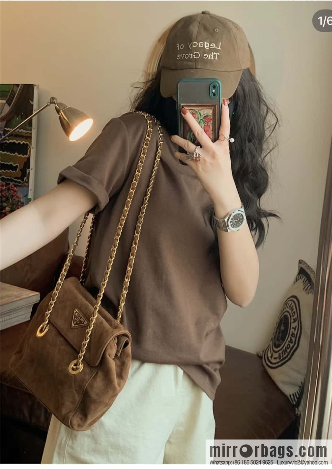 PRADA 🎉 🎉 1BD600 Suede