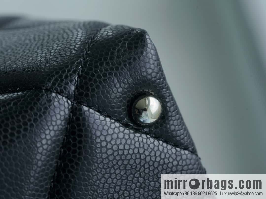 CHANEL 24p handle Kelly box, black small AS4711