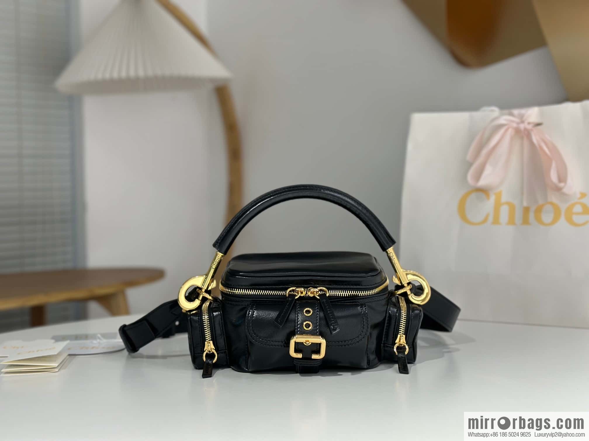 Chloe 2024 Autumn and Winter New Camera Bag W0653 Black