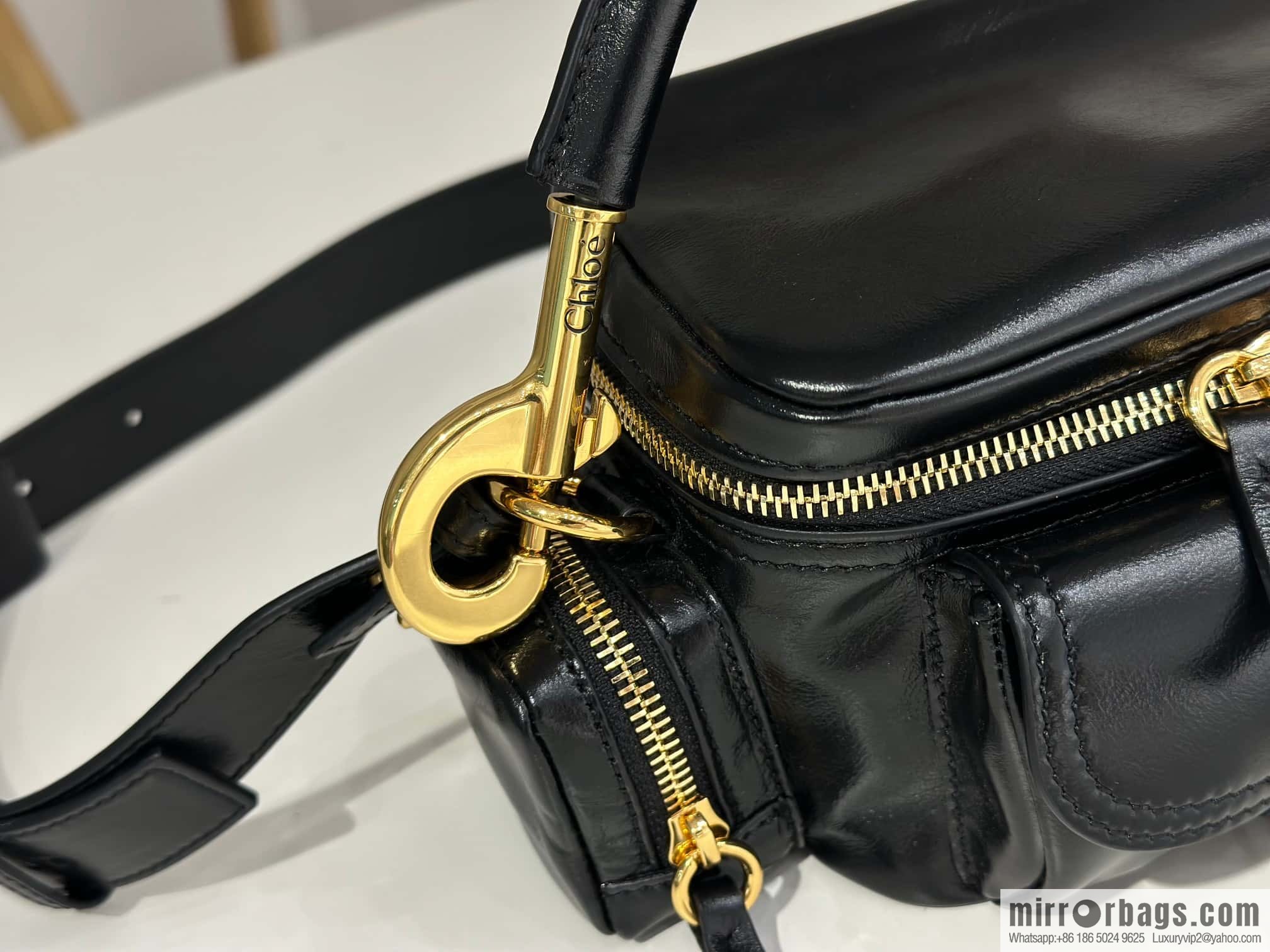 Chloe 2024 Autumn and Winter New Camera Bag W0653 Black