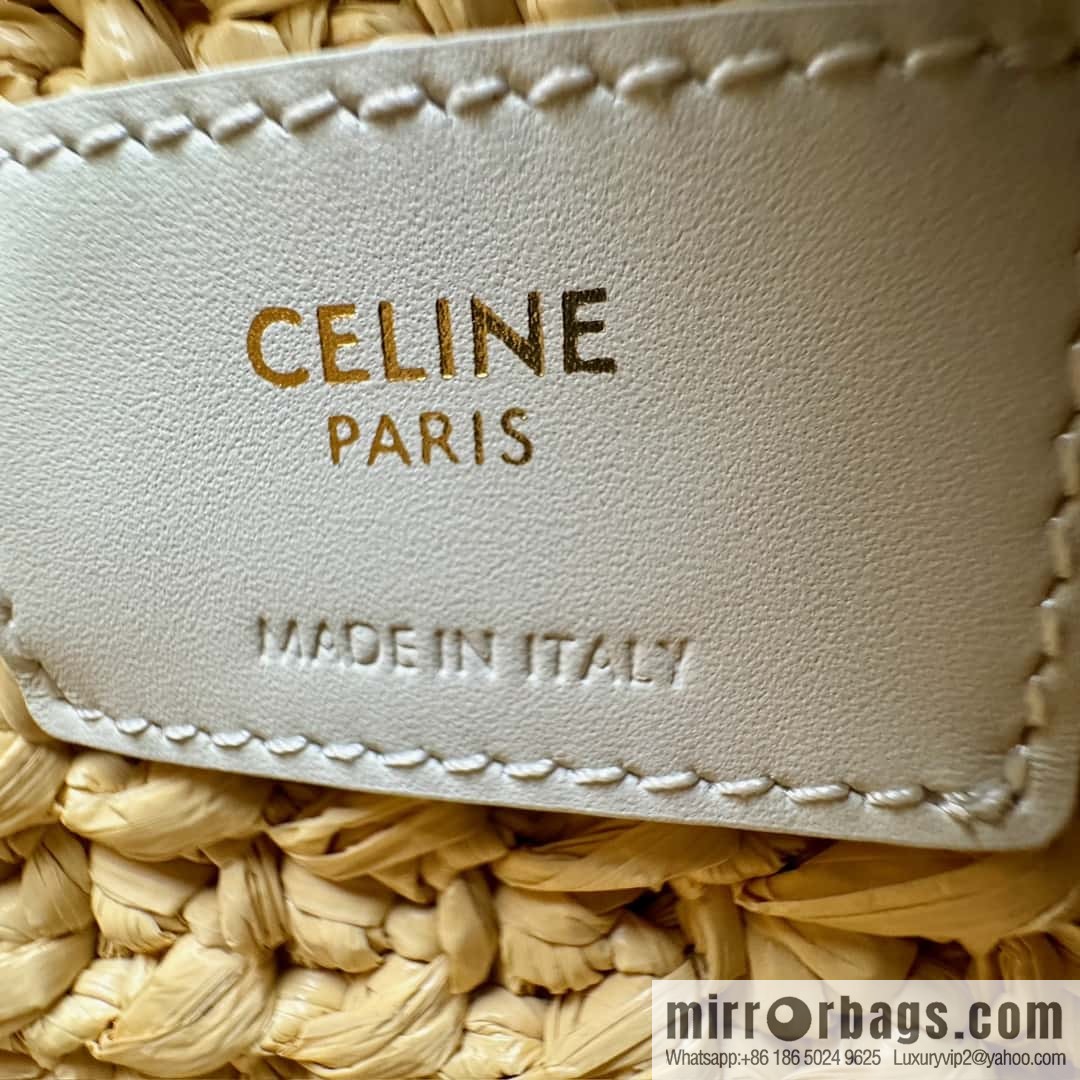 CELINE PARISCLAUDE Plant material effect fabric chain shoulder backpack 112252