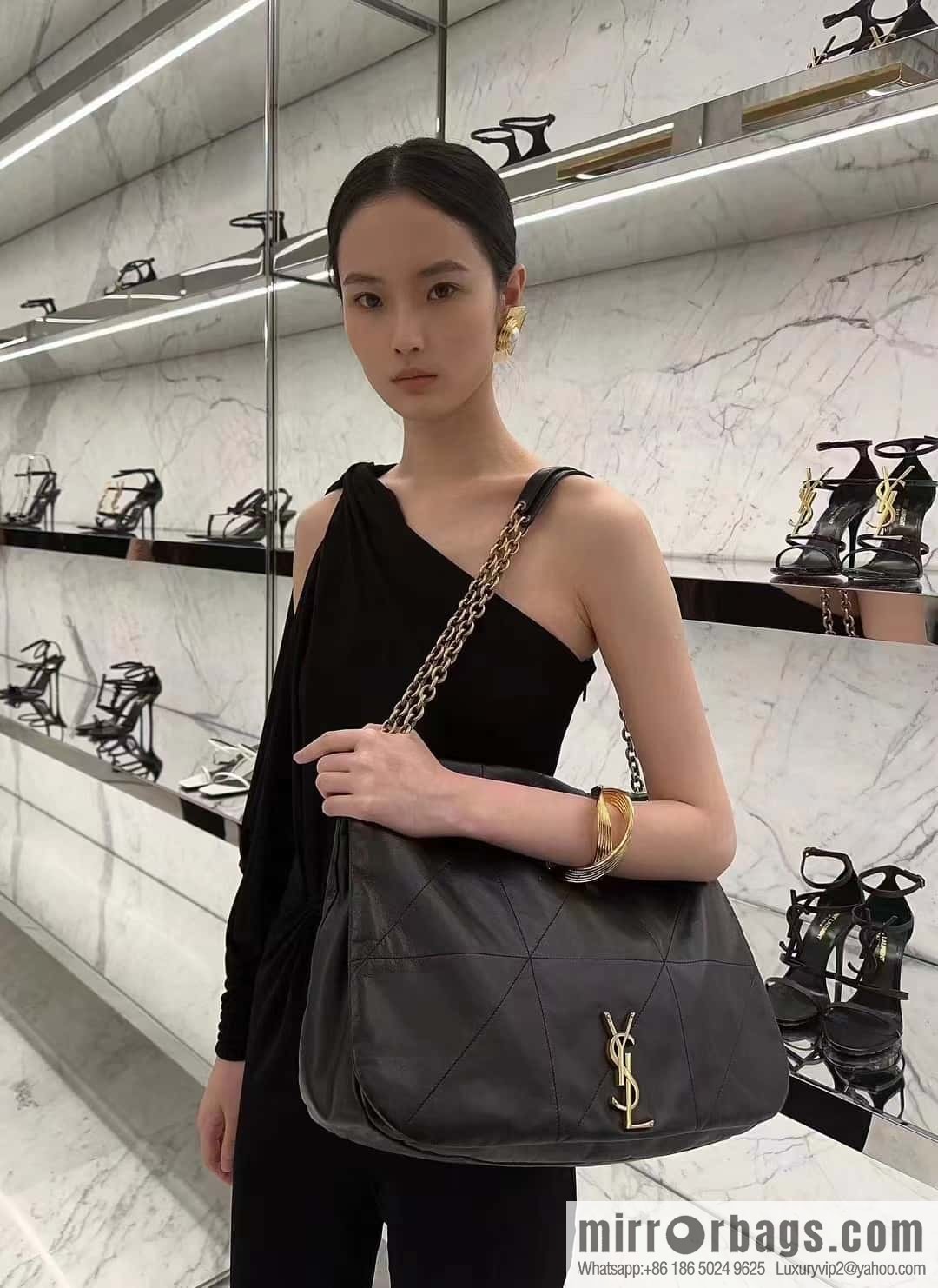 YSL 𝗝𝗔𝗠𝗜𝗘_ large sheepskin handbag 742431