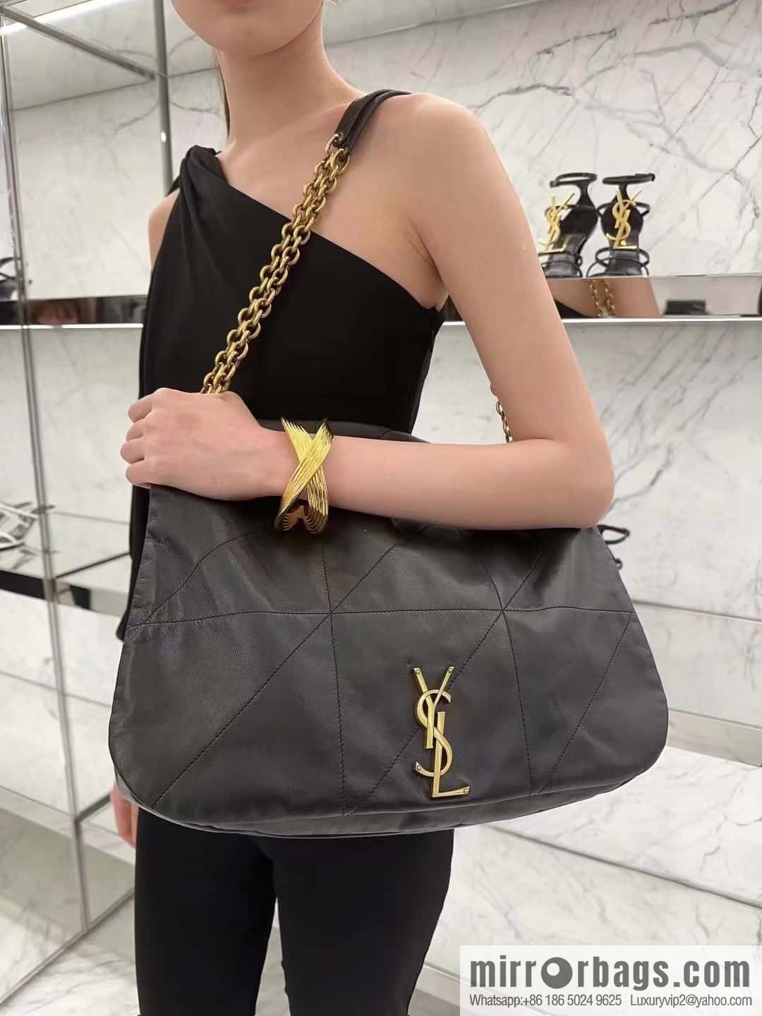 YSL 𝗝𝗔𝗠𝗜𝗘_ large sheepskin handbag 742431