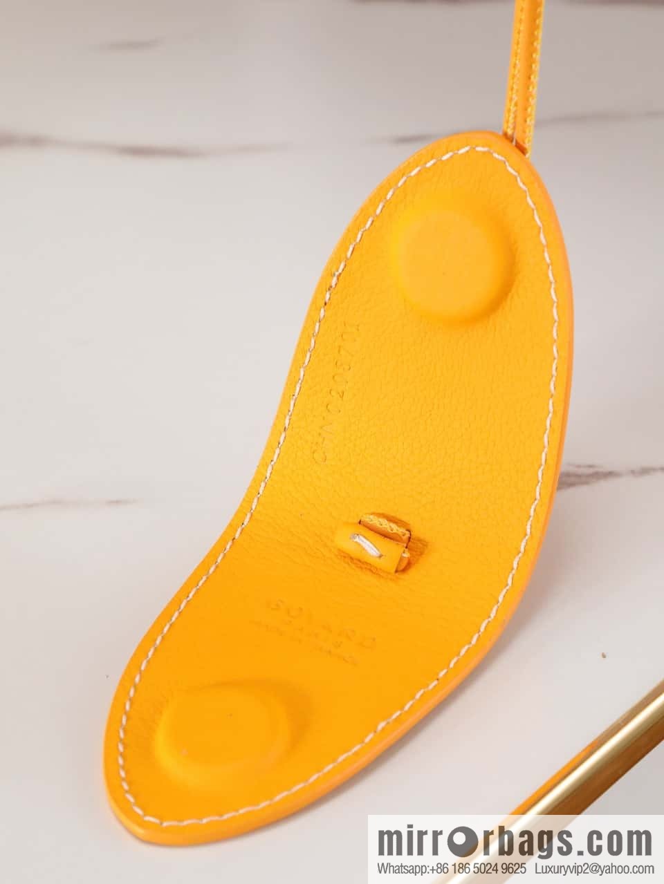 [Premium quality, original materials] Goyard reversible anjous double-sided tray extra large yellow tray bag