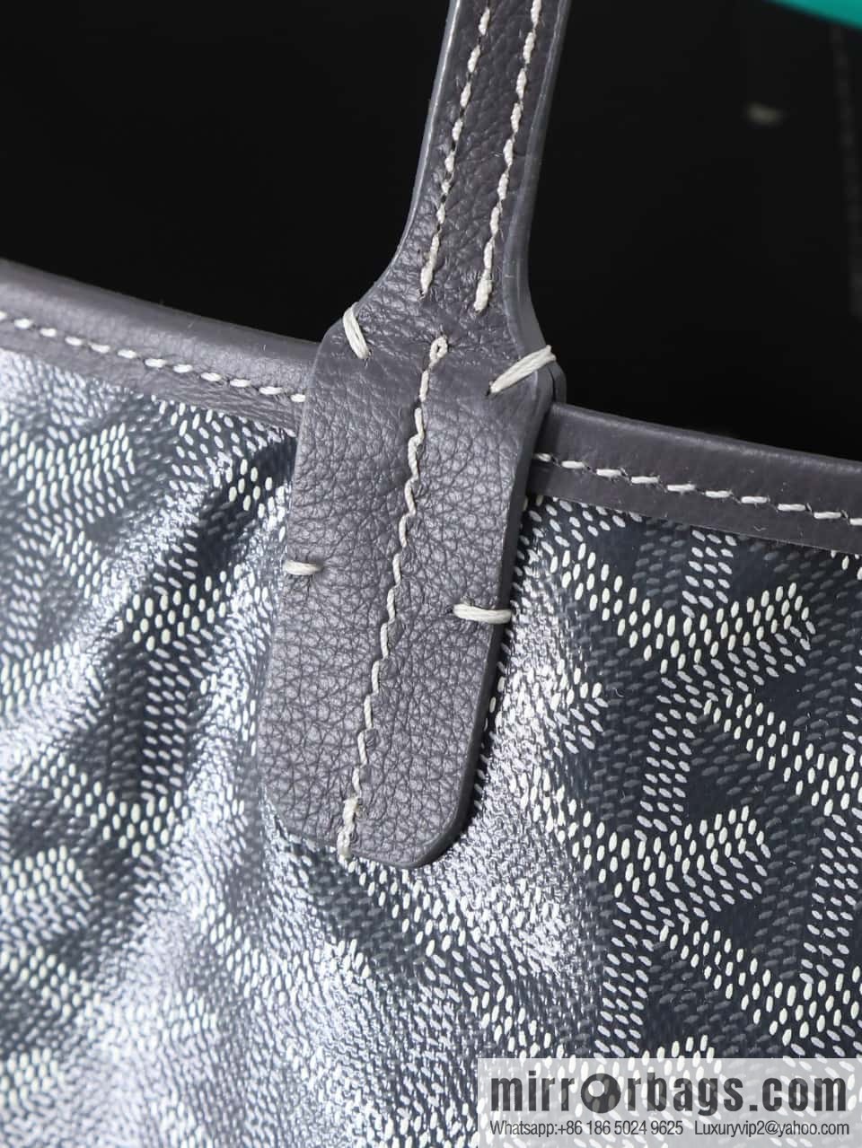 [Premium quality, original materials] Goyard reversible anjous double-sided tray extra large gray tray bag