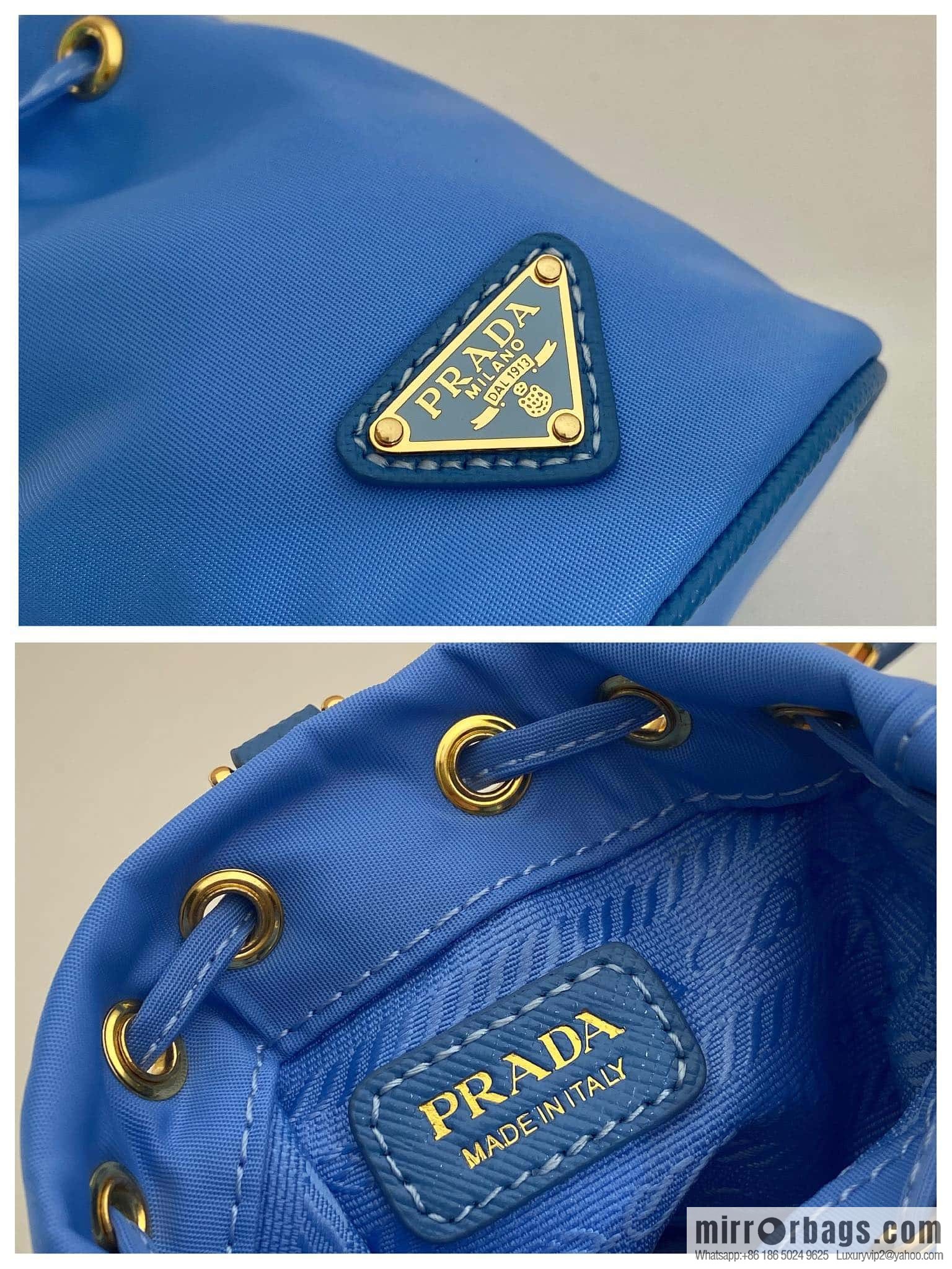 PRADA 🎉 mini bucket bag 🎉 1TT202 new 🎉 blue