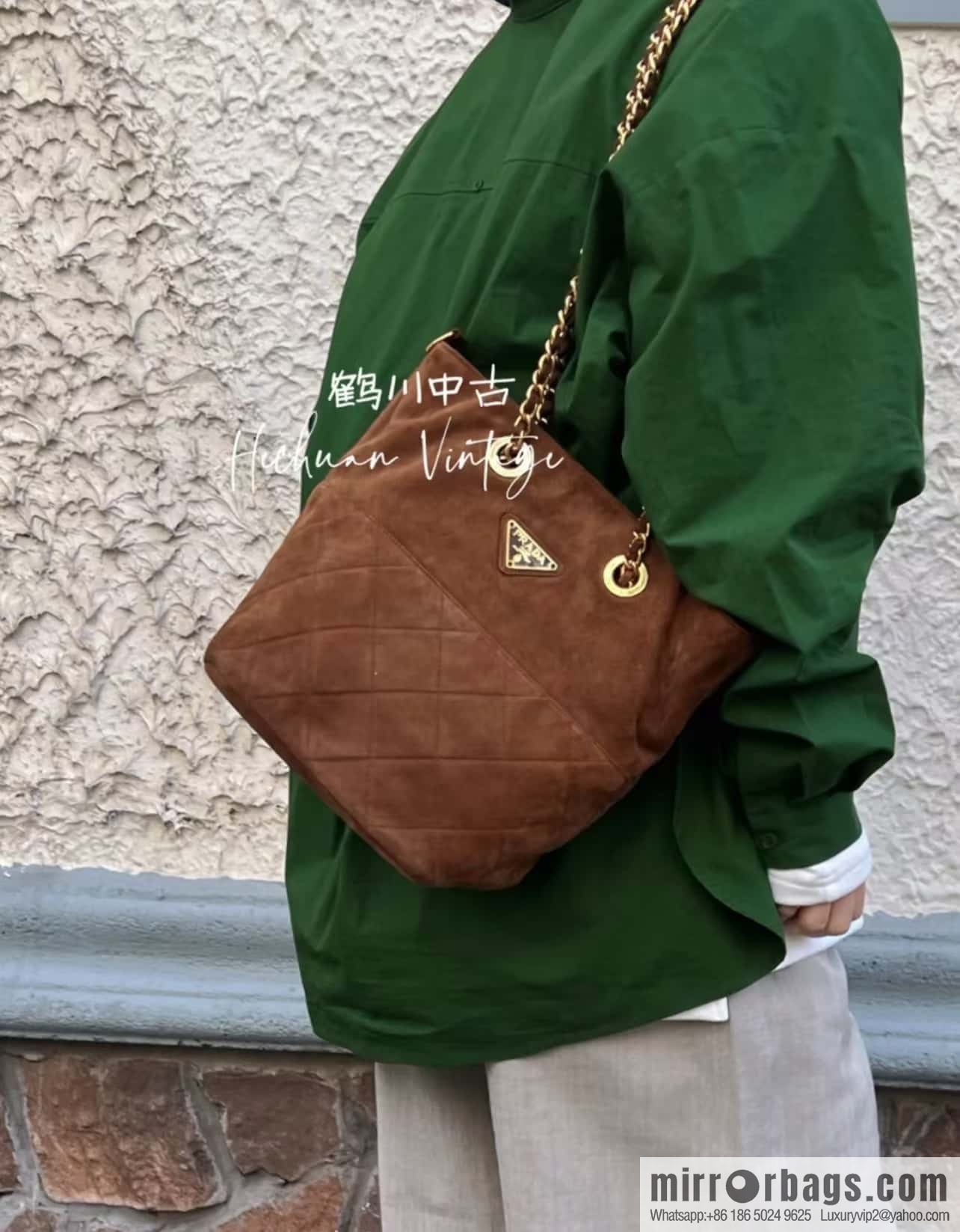 PRADA 🎉 medieval suede 🎉 1BD601 suede