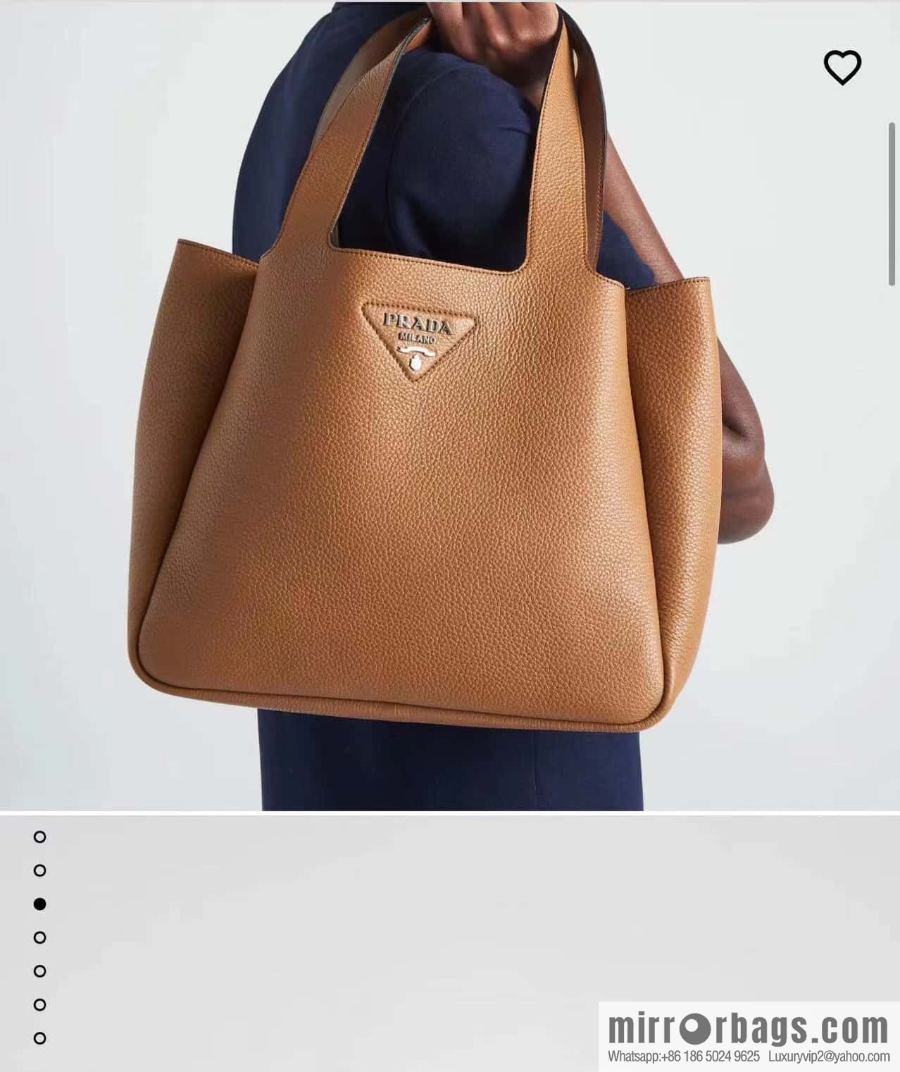 PRADA 🎉 large vegetable basket 🎉 1BG338 large bucket bag 🎉 brown