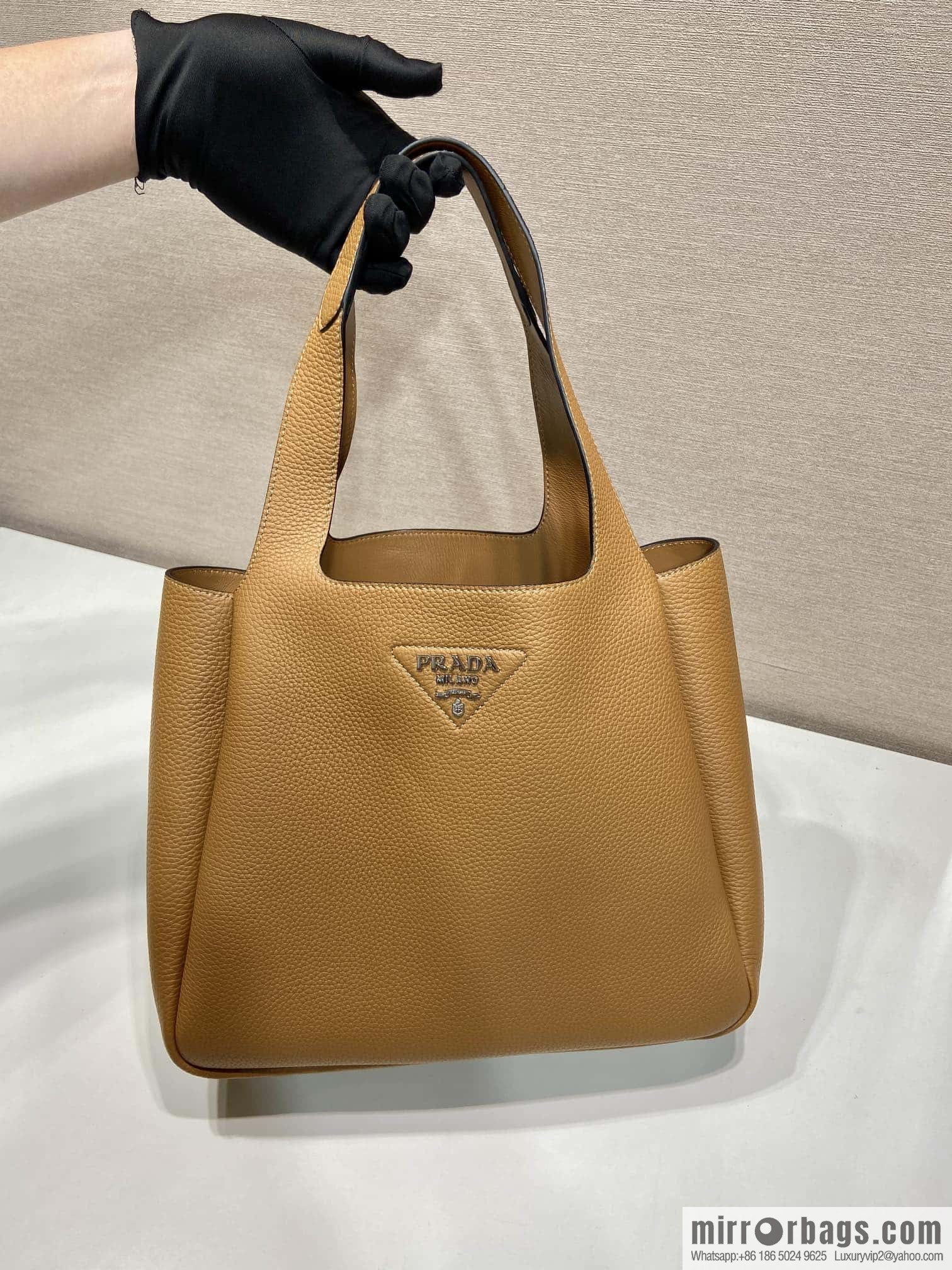 PRADA 🎉 large vegetable basket 🎉 1BG338 large bucket bag 🎉 brown