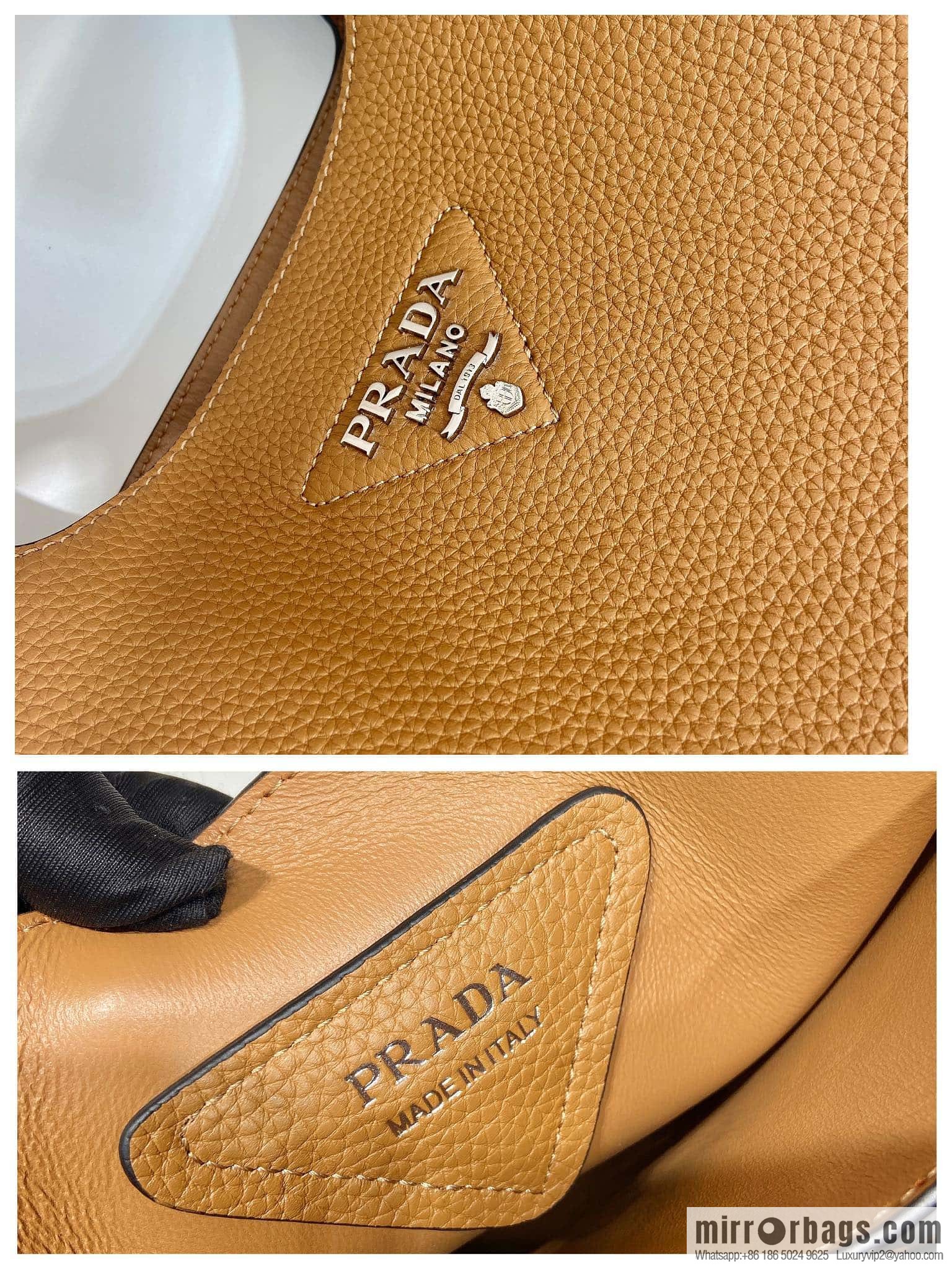 PRADA 🎉 large vegetable basket 🎉 1BG338 large bucket bag 🎉 brown