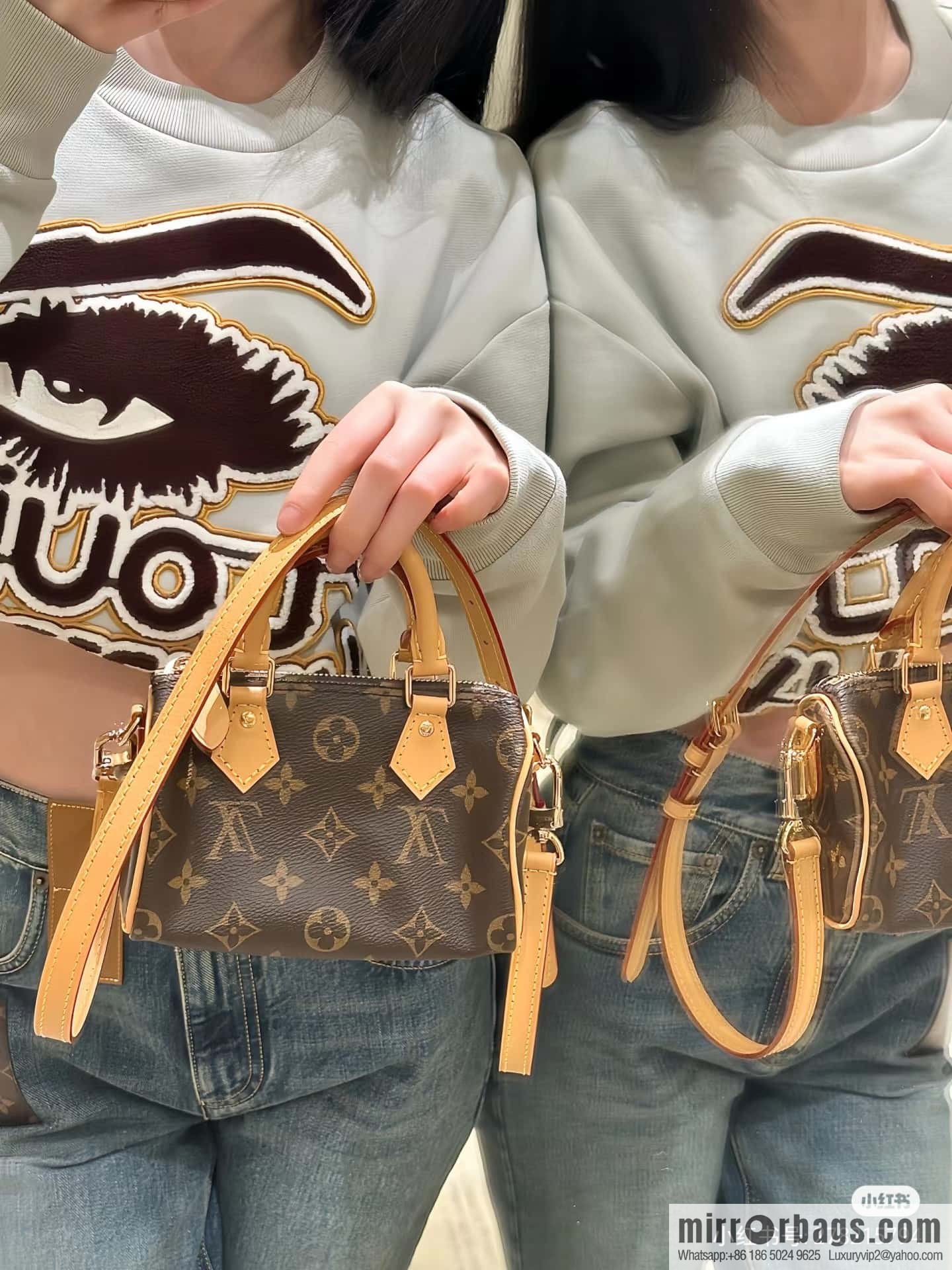 LV 𝐍𝐀𝐍𝐎 𝐒𝐏𝐄𝐄𝐃𝐘 𝐌𝐈𝐍𝐈 chip diamond beating code pillow bag series M81085