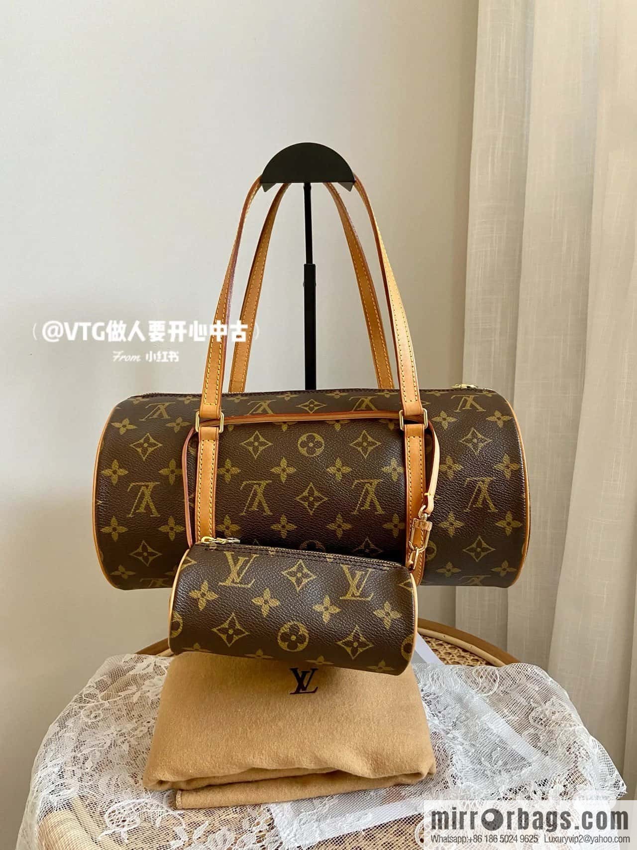 [Original order boutique] M51385 old flower mother and child bag, gong and drum bag medieval bag series vintage limited edition Monogran mother and child bag