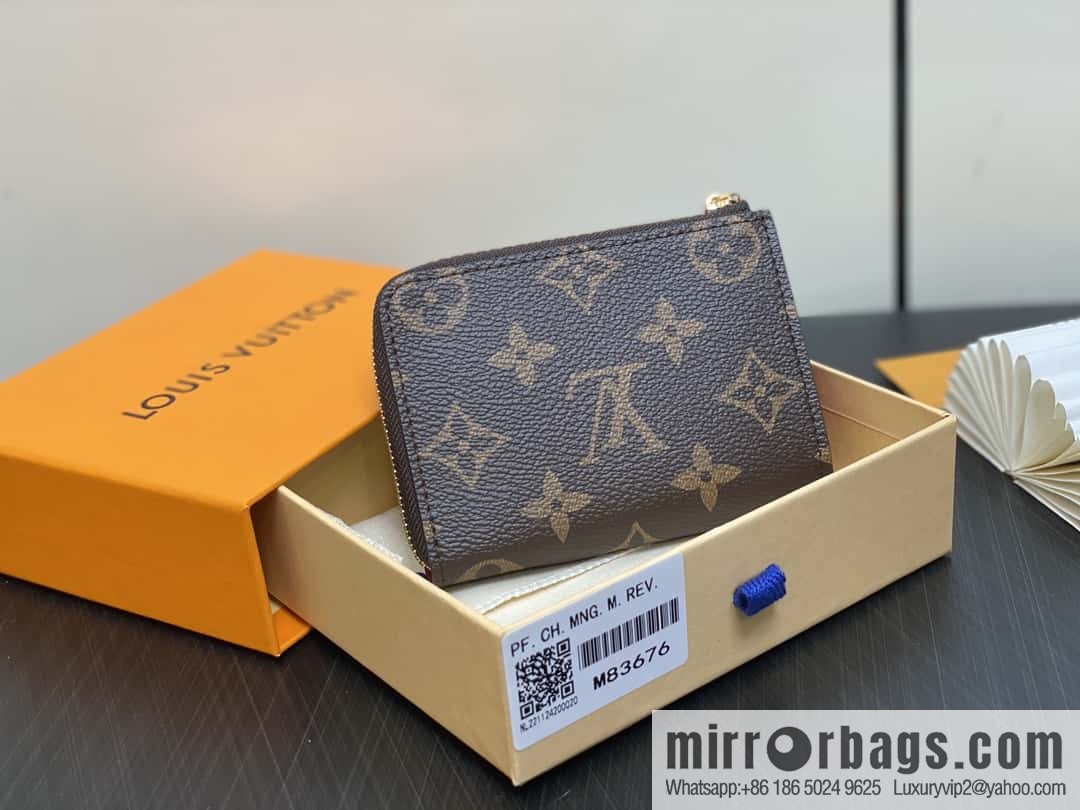 [Original order boutique] M83676 presbyopia rose red, zipper wallet series NEW Noah Compact wallet