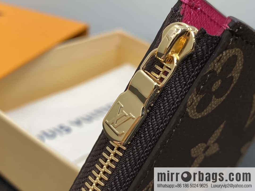 [Original order boutique] M83676 presbyopia rose red, zipper wallet series NEW Noah Compact wallet
