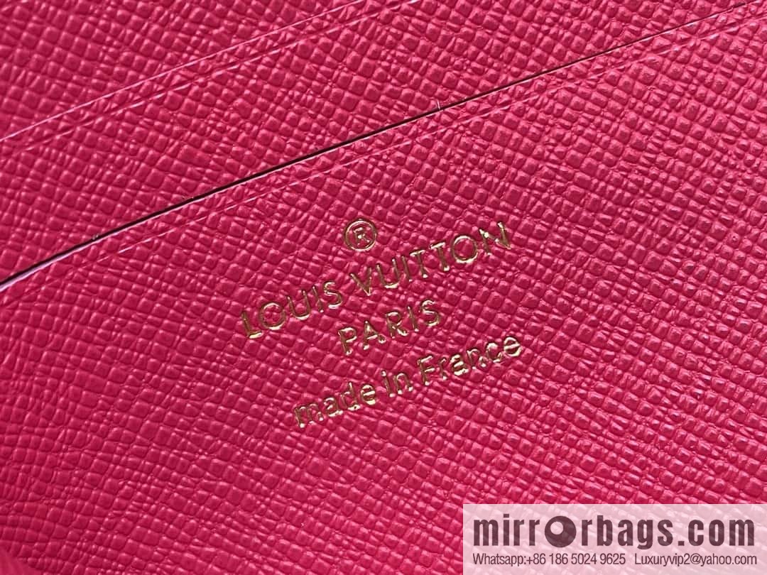 [Original order boutique] M83676 presbyopia rose red, zipper wallet series NEW Noah Compact wallet