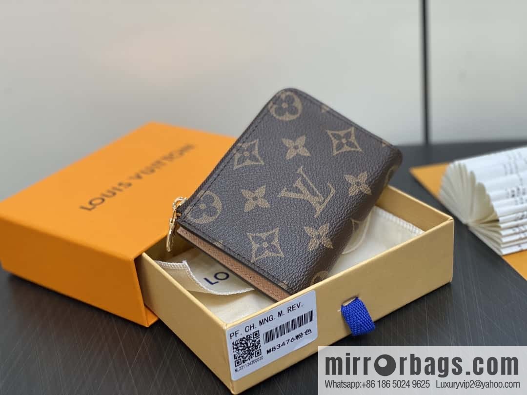 [Original order boutique] M83476 presbyopia pink, zipper wallet series NEW Noah Compact wallet