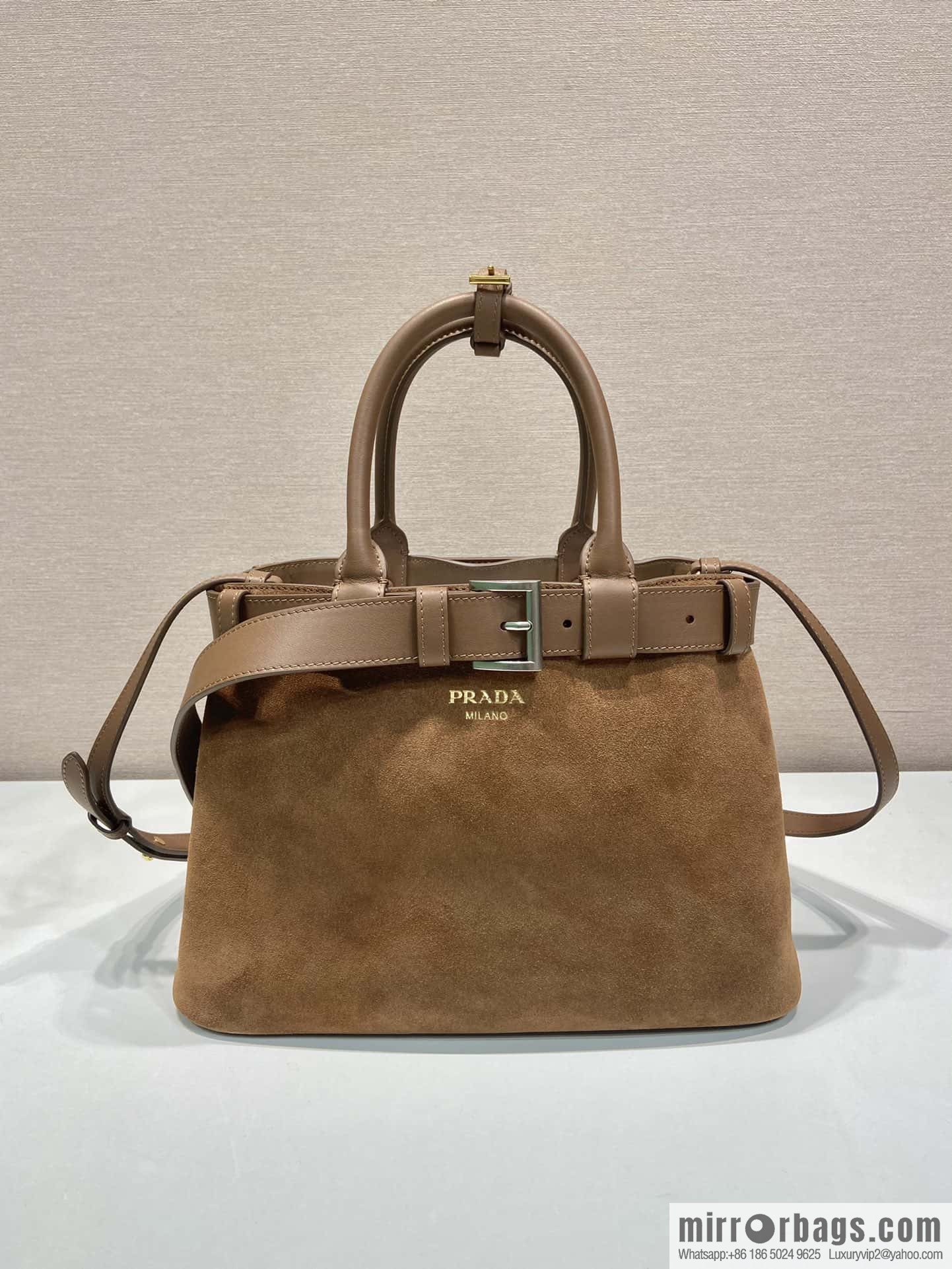 PRADA 🎉 new women's bag 🎉 1BA434 fleece leather🎉🎉