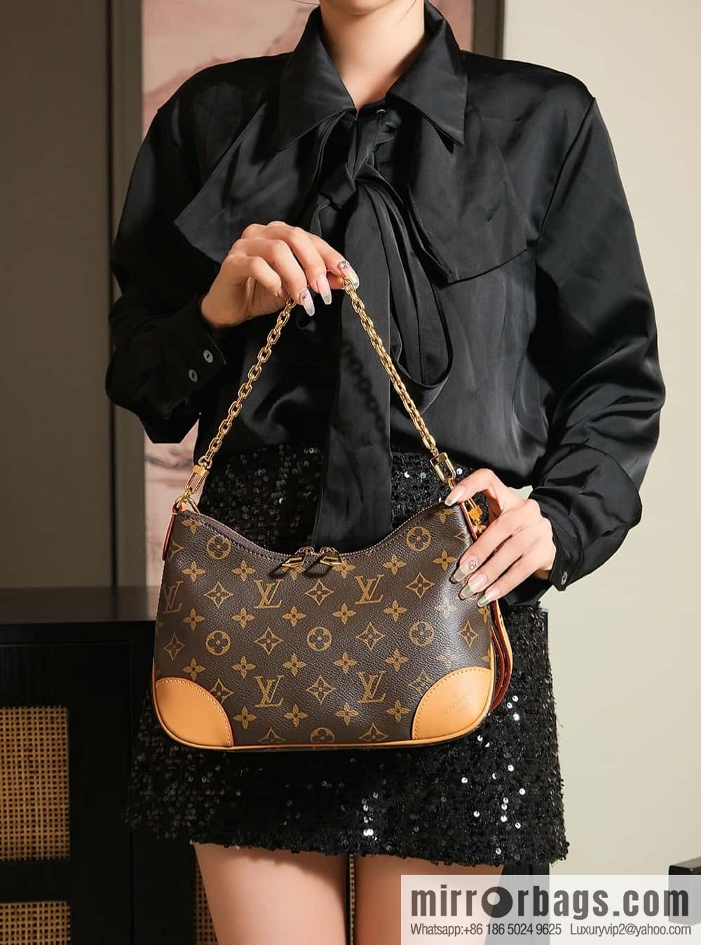 LV 𝐁𝐎𝐔𝐋𝐎𝐆𝐍𝐄 chip diamond beating horn series #M