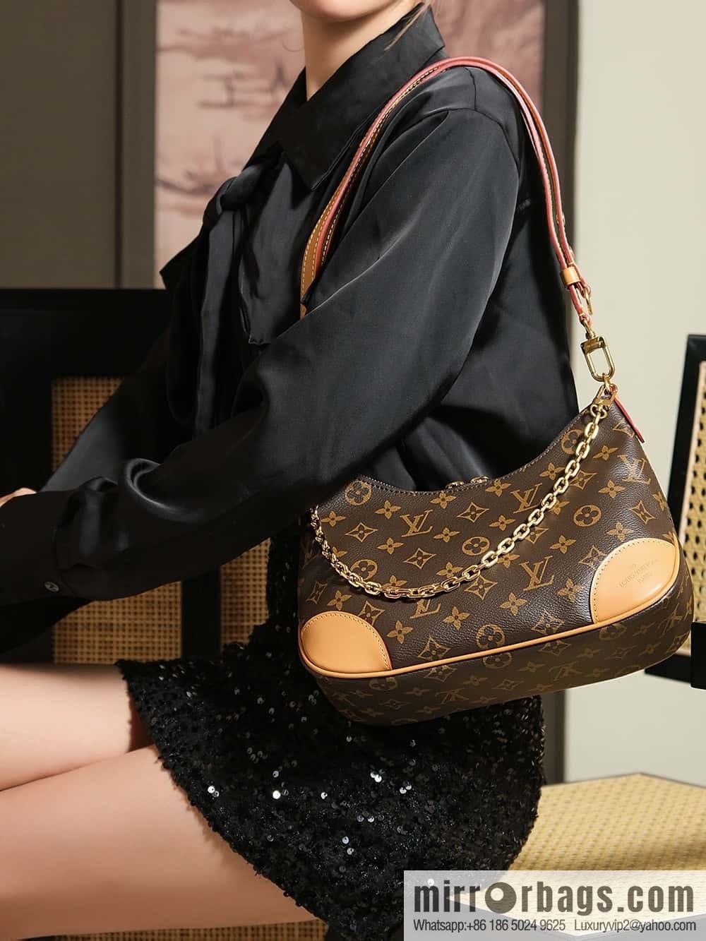 LV 𝐁𝐎𝐔𝐋𝐎𝐆𝐍𝐄 chip diamond beating horn series #M