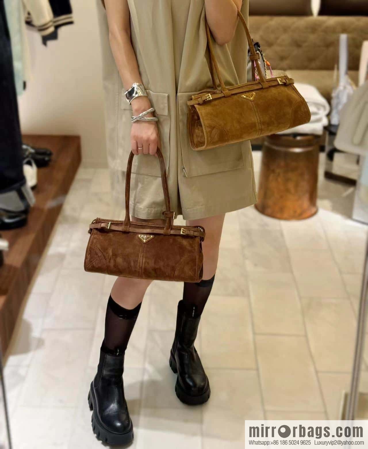 PRADA 🎉 LusSo lf 🎉 1BA426 Cinnamon🎉🎉