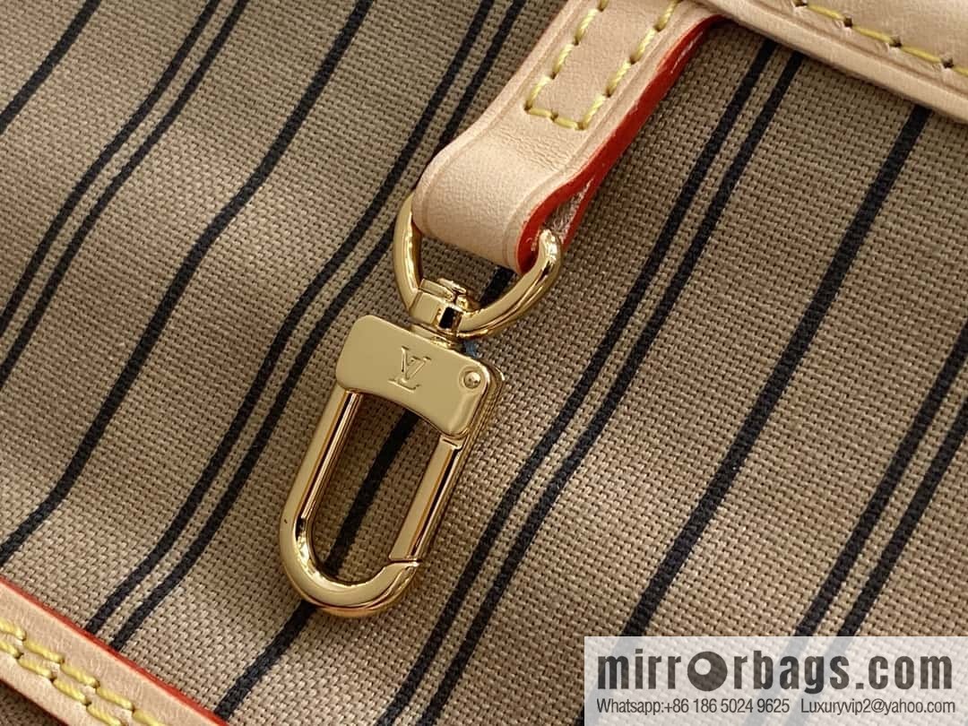 [Original order boutique] M11948 presbyopia apricot (seal double-sided) large shopping bag series NEVERFULL BANDOULIZRE INSIDE OUT large handbag