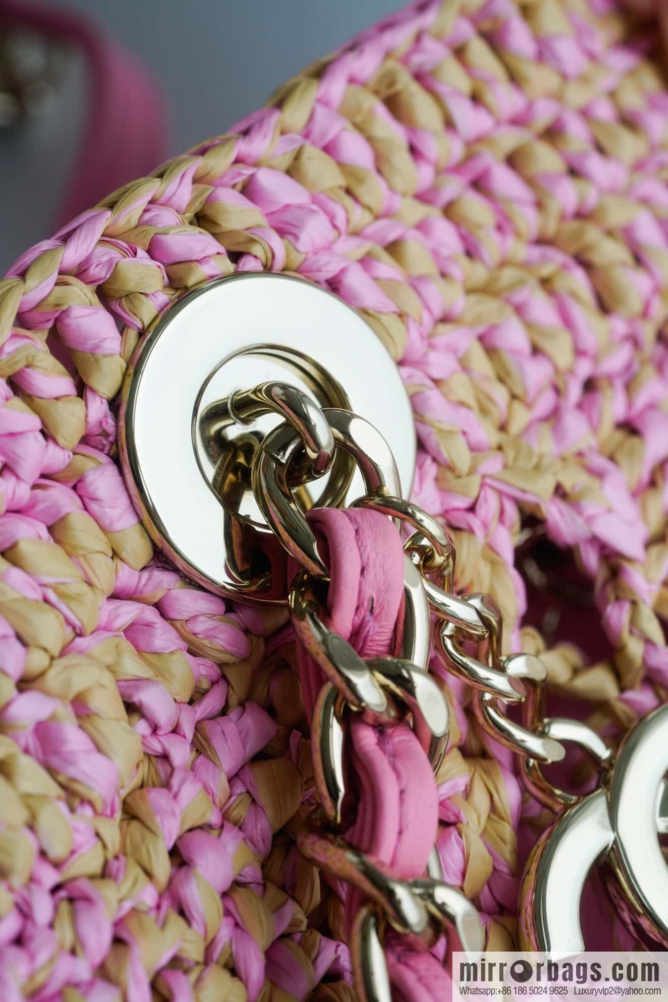 𝐂𝐡𝐚𝐧𝐞𝐥 𝟮𝟰 CoCo Beach Straw Shopping Bag 🛍️ S AS4714