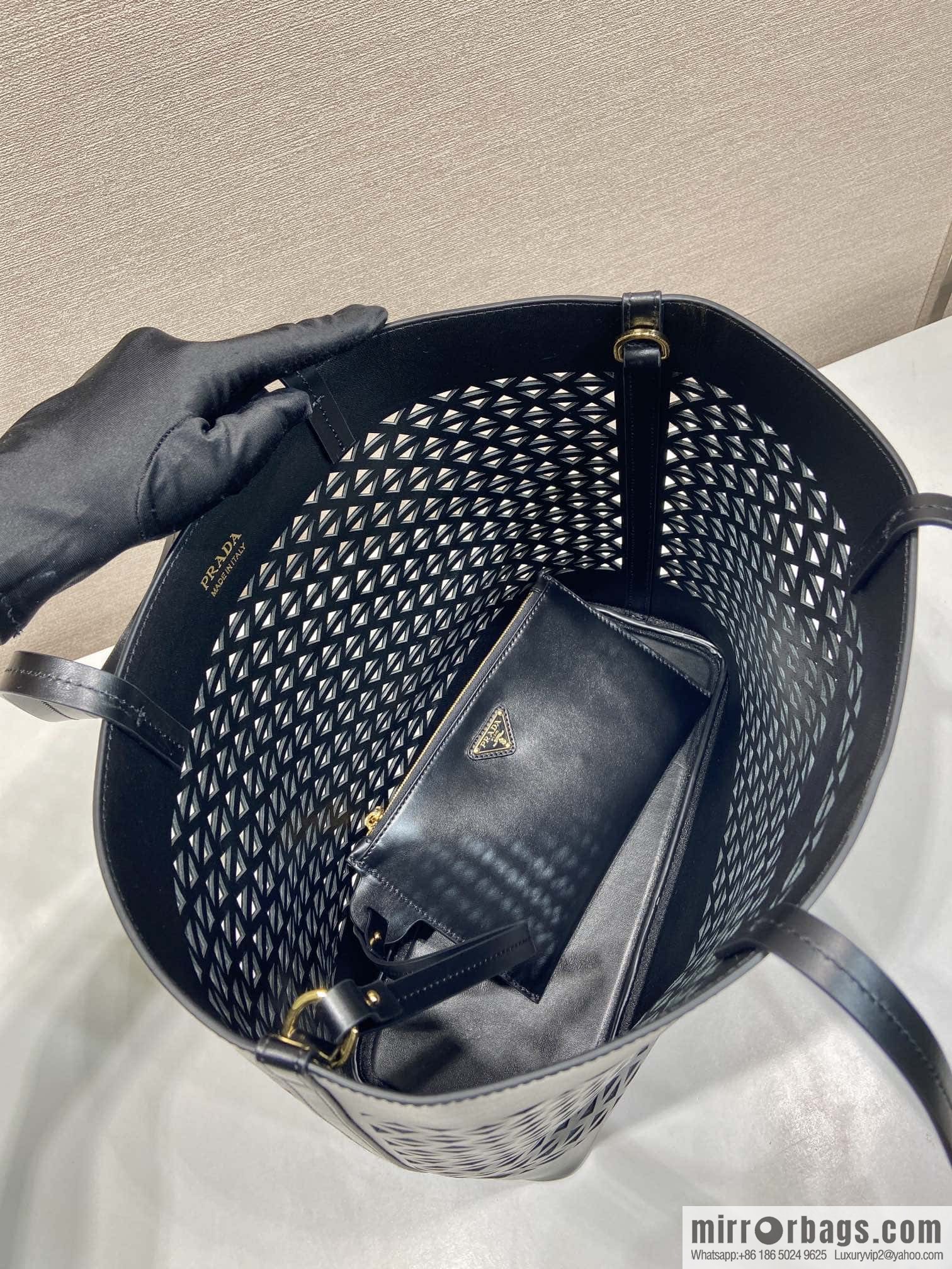 PRADA 🎉 hollow tote bag 🎉 1BG503 hollow 🎉🎉 black