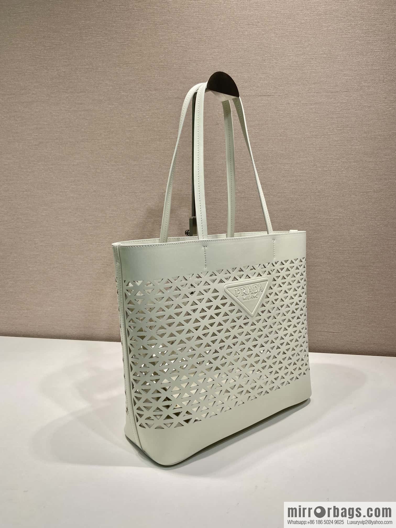 PRADA 🎉 hollow tote bag 🎉 1BG503 hollow 🎉🎉 white