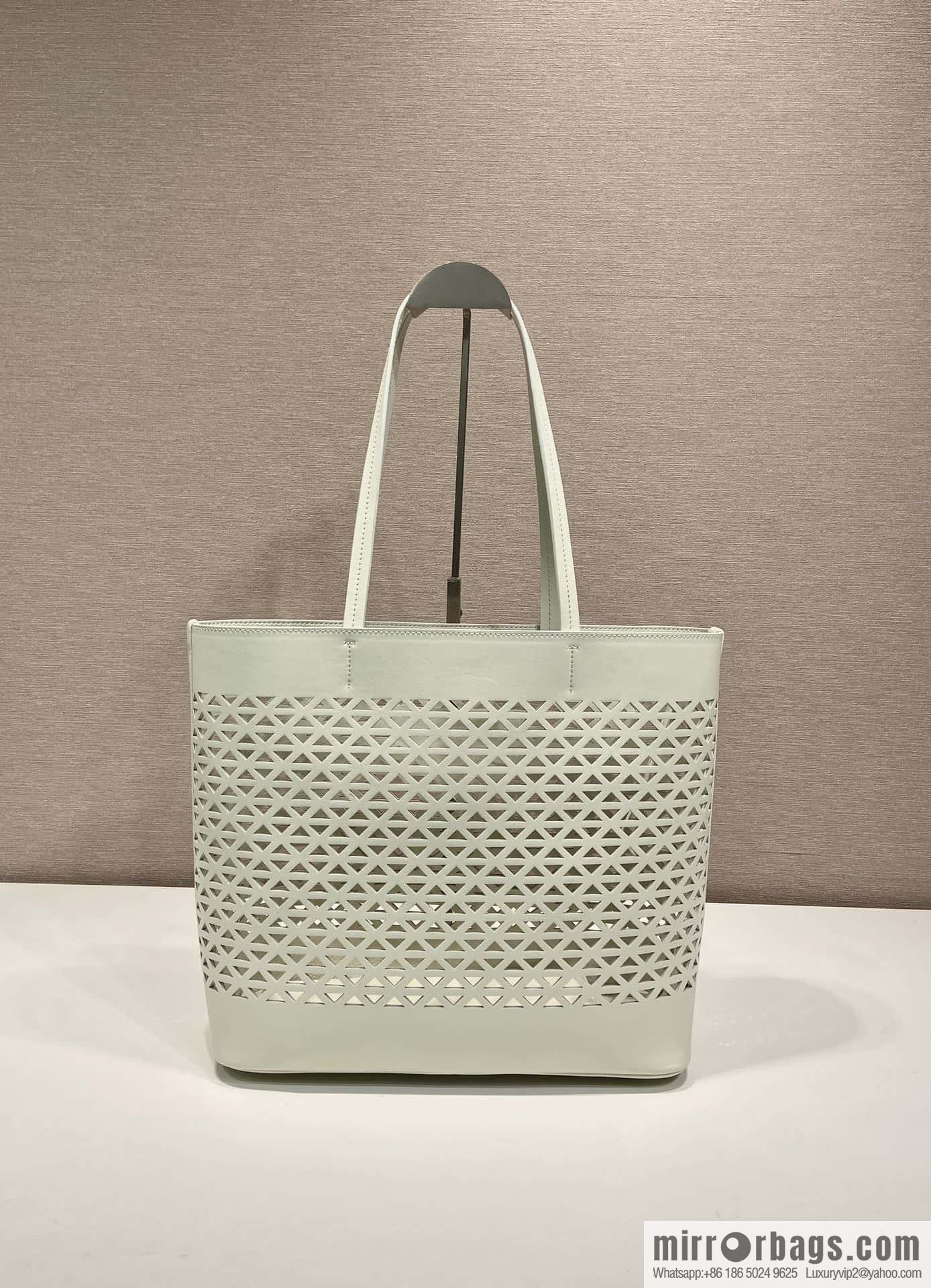 PRADA 🎉 hollow tote bag 🎉 1BG503 hollow 🎉🎉 white