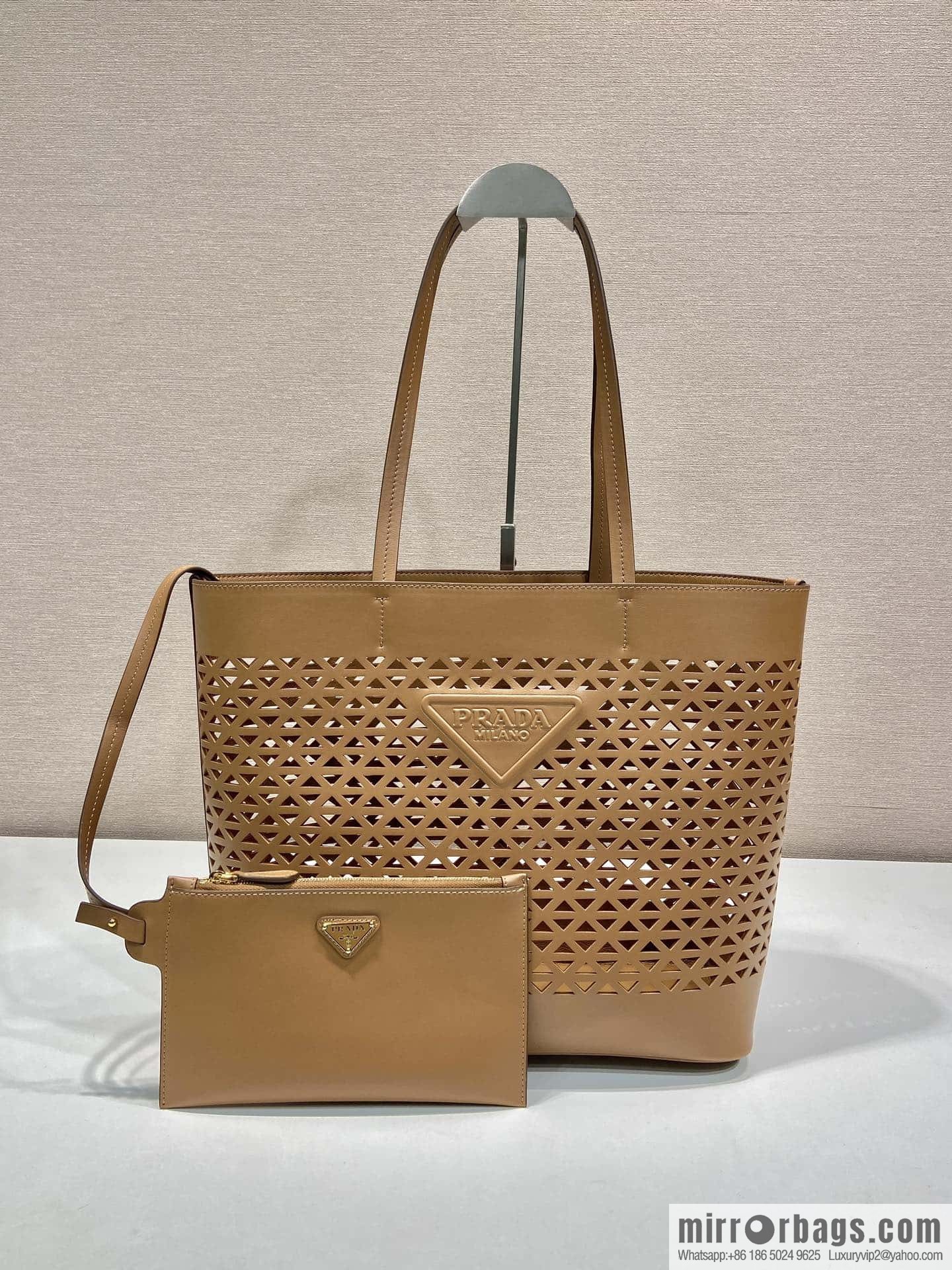 PRADA 🎉 hollow tote bag 🎉 1BG503 hollow 🎉🎉 brown