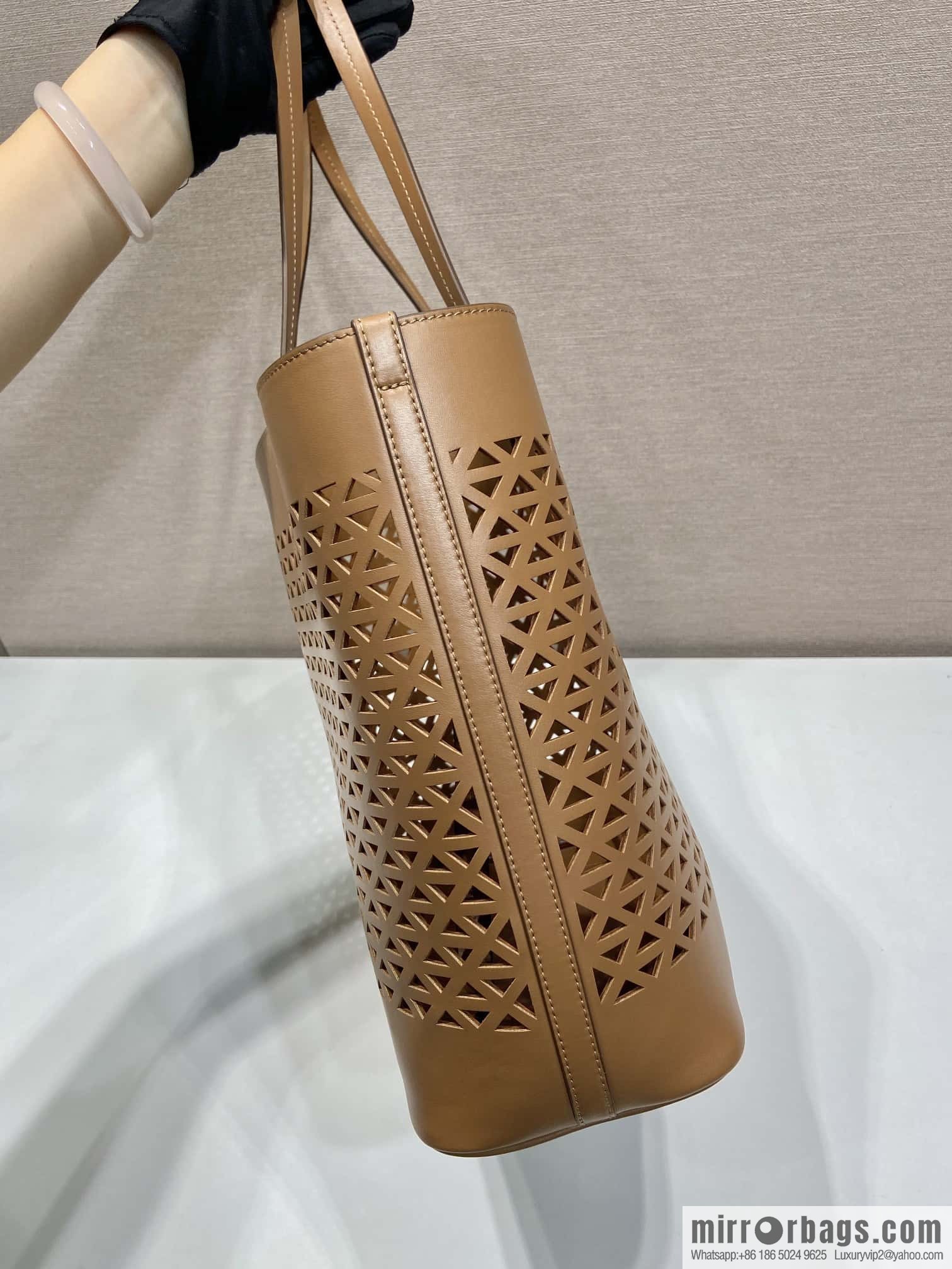 PRADA 🎉 hollow tote bag 🎉 1BG503 hollow 🎉🎉 brown
