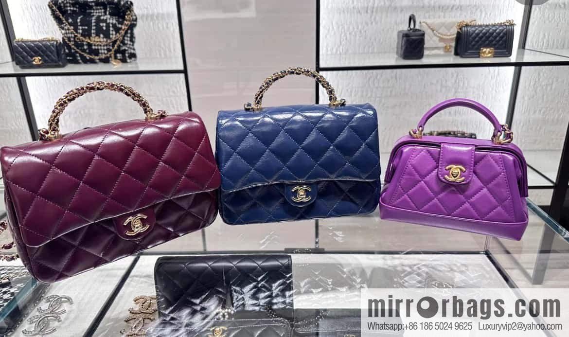 ππππππ πππ Flap New thick chain handle, burgundy, large AS5043 B17665 NZG79