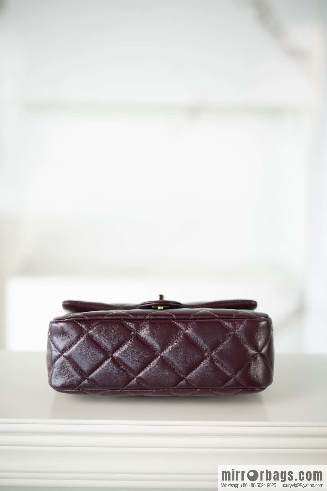 ππππππ πππ Flap New thick chain handle, burgundy, large AS5043 B17665 NZG79