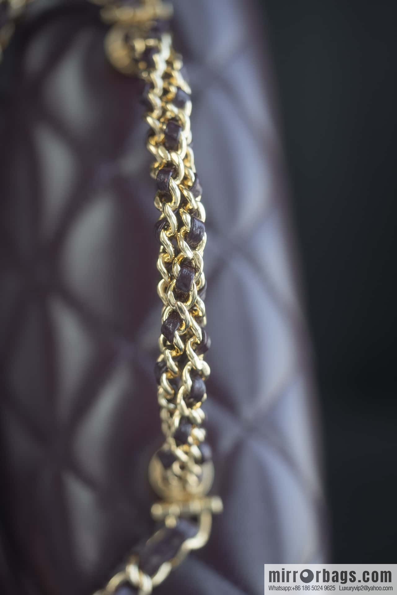 ππππππ πππ Flap New thick chain handle, burgundy, large AS5043 B17665 NZG79