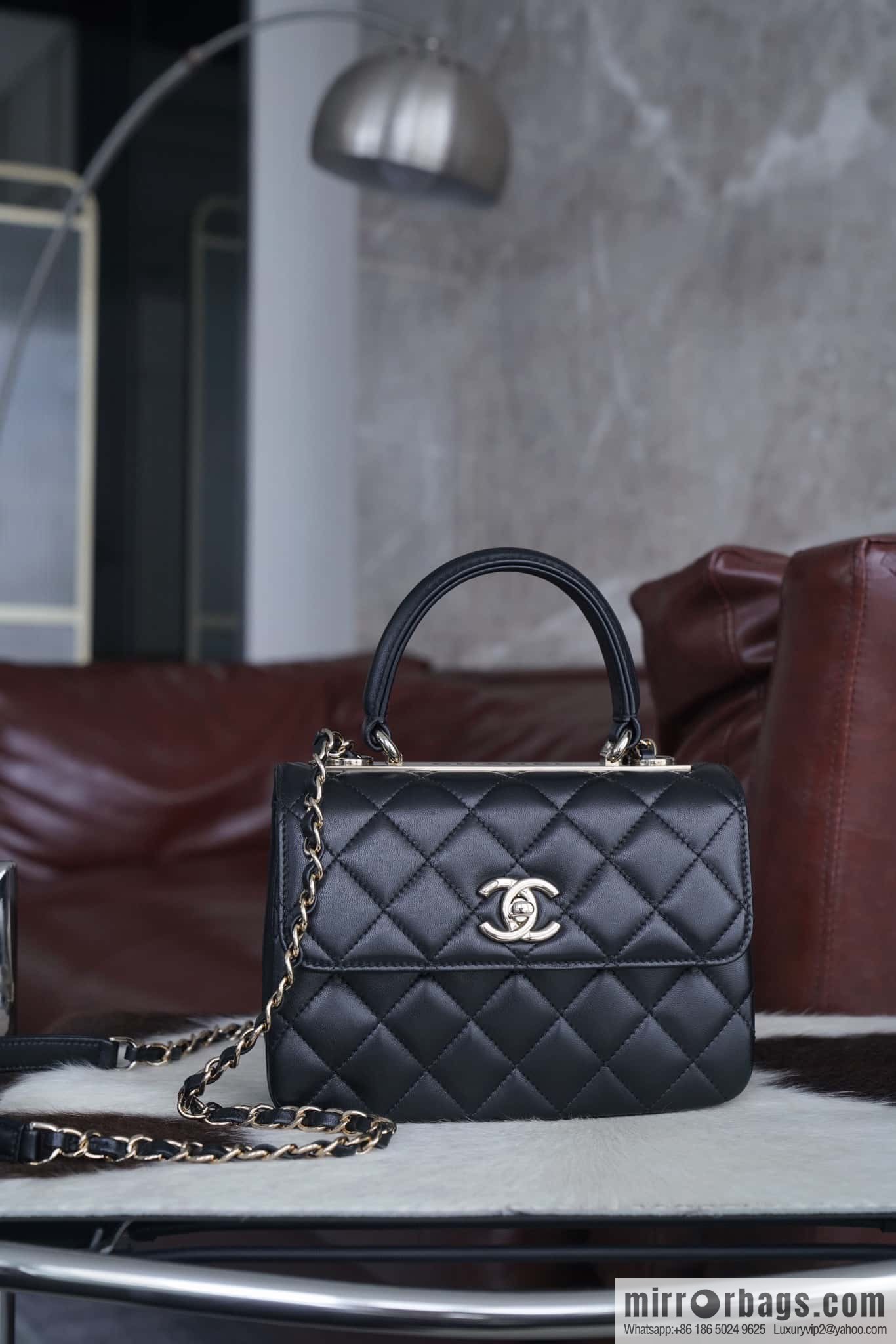 Chanel 24C Trendy CC Genuine Leather Mini Black ➿ AS4654 Y60767 94305