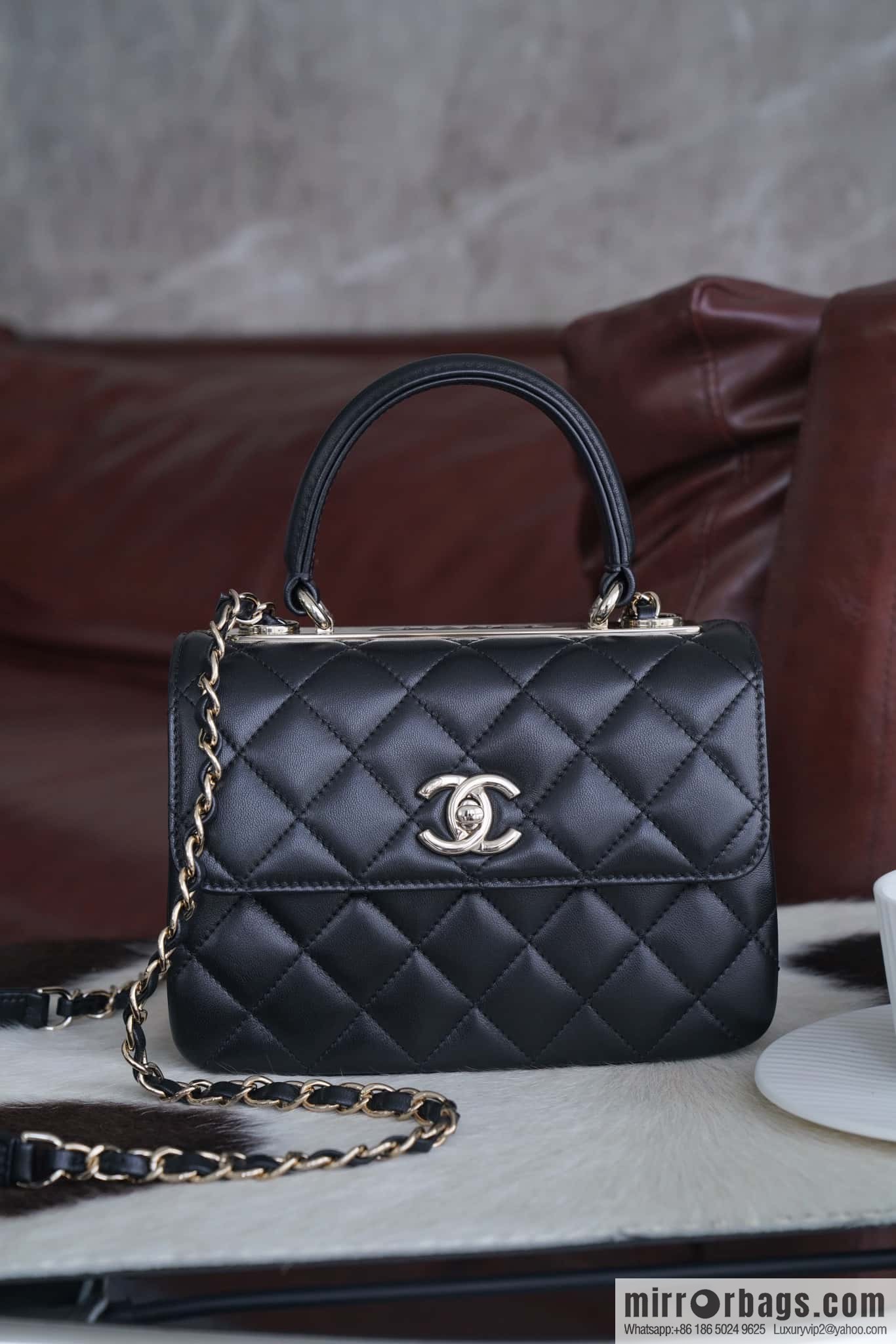 Chanel 24C Trendy CC Genuine Leather Mini Black ➿ AS4654 Y60767 94305